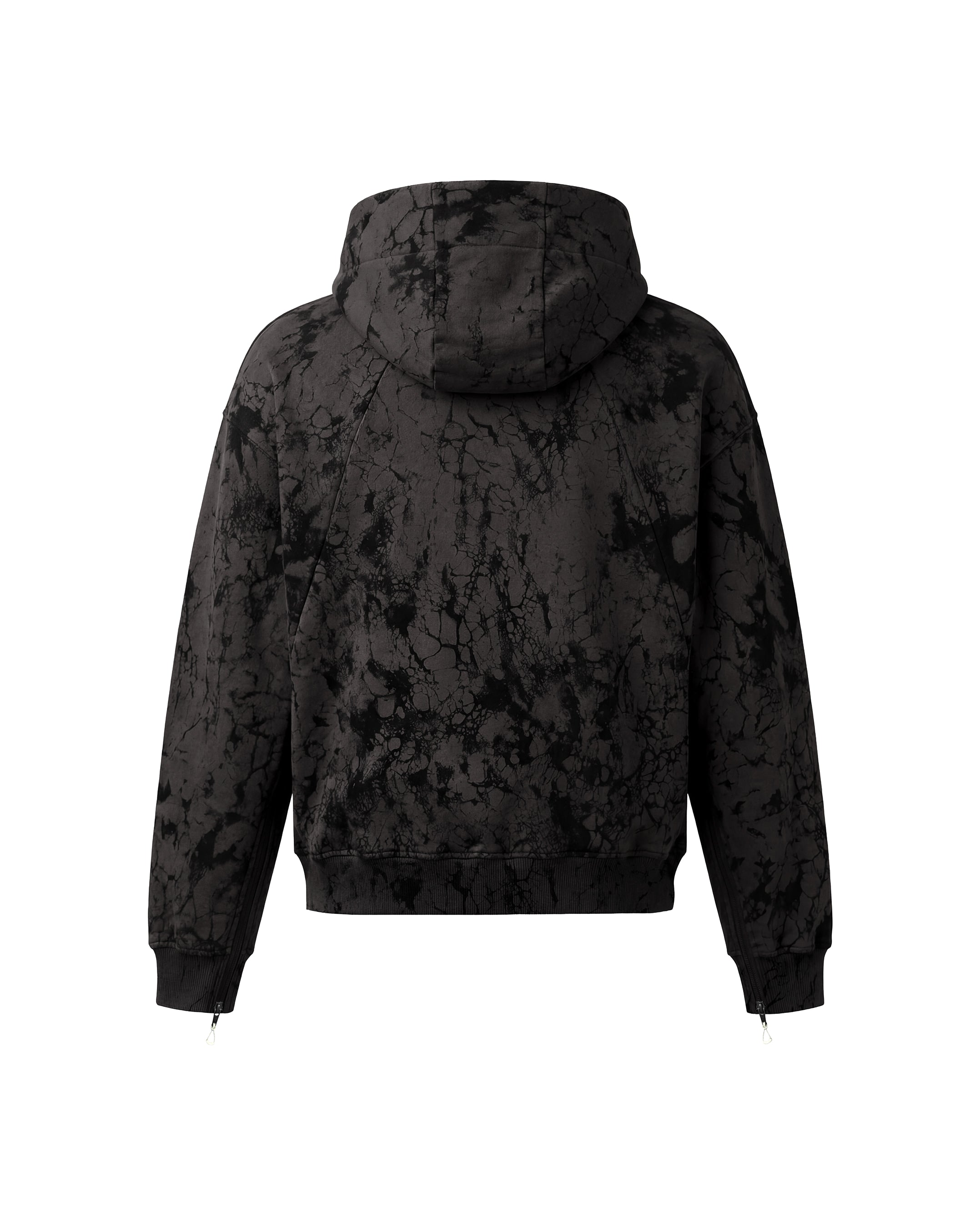 MATERIA PHYSIS_001_ZIP HOODIE_ARGILLA BLACK
