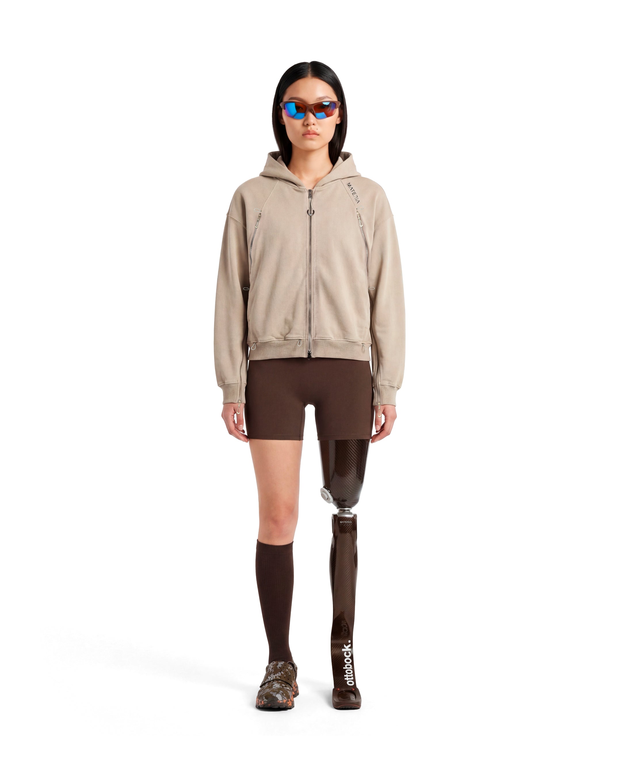 MATERIA PHYSIS_001_ZIP HOODIE_BEIGE