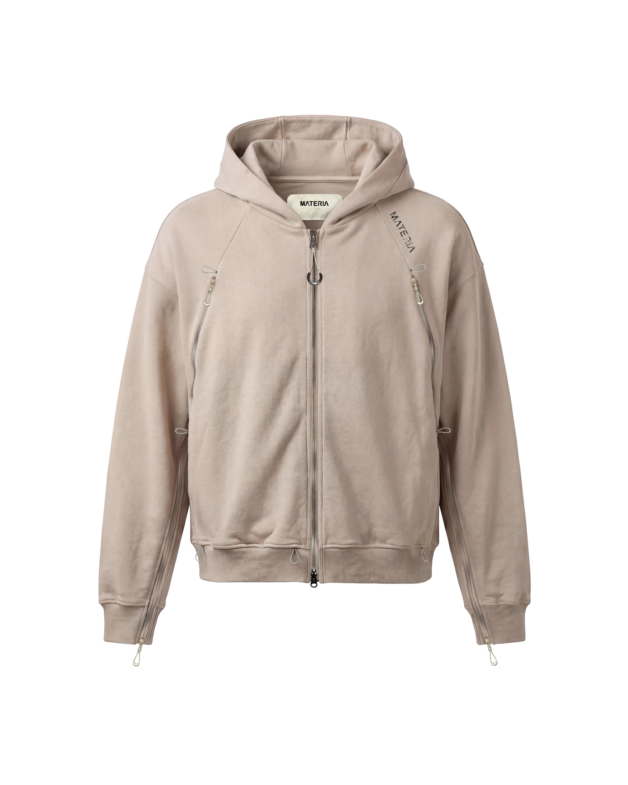 MATERIA PHYSIS_001_ZIP HOODIE_BEIGE